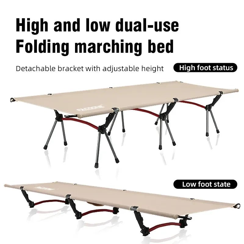 Lit de camping pliable et portable pour le camping, van - life et opérations "Pacoone - Camp bed" - Planète Rando