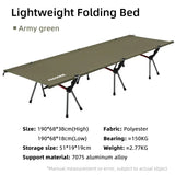 Lit de camping pliable et portable pour le camping, van - life et opérations "Pacoone - Camp bed" - Planète Rando