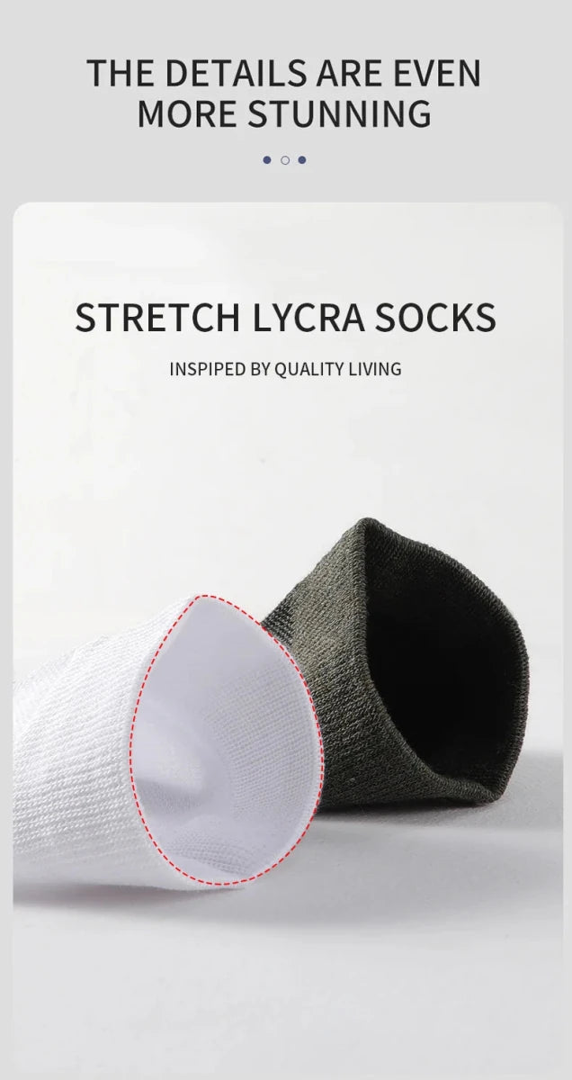 Lot de 5 paires de chaussettes en fibre de bambou pour homme antibactériennes "MiiOW - MQL2B28368" - Planète Rando