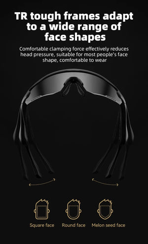 Lunettes connectée / audio Bluetooth V5.2 avec batterie rechargeable 120 mAh & technologie Vstimulations "ROCKBROS - SP2500 series" - Planète Rando