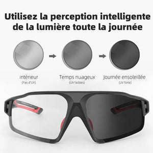Lunettes de cyclisme photochromique de protection pour VTT et cyclisme sur route "ROCKBROS - SP216" - Planète Rando