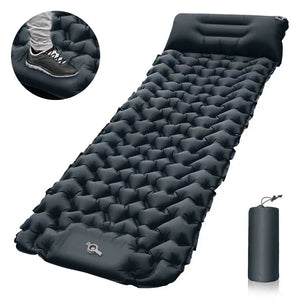 Matelas de camping 9cm avec oreiller & pompe intégrée "Planete Rando - Comfort Trek 3" - Planète Rando