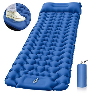Matelas de camping 9cm avec oreiller & pompe intégrée "Planete Rando - Comfort Trek 3" - Planète Rando