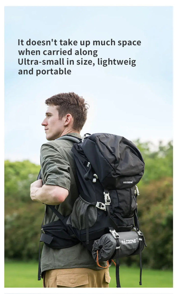 Matelas gonflable avec pompe et oreiller intégré 9cm R - Value 1.6 700g "PACOONE - Ultra pad PA01" - Planète Rando