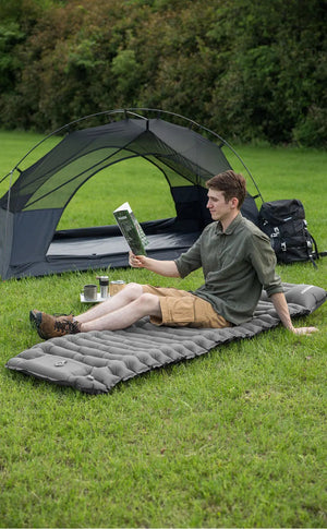 Matelas gonflable avec pompe et oreiller intégré 9cm R - Value 1.6 700g "PACOONE - Ultra pad PA01" - Planète Rando