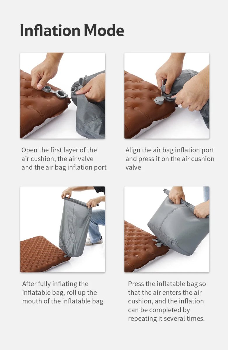 Matelas gonflable de randonnée ultraléger 4 saison à partir de 440g "Naturehike – Inflatable pad R - value 5.8" - Planète Rando
