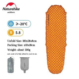 Matelas gonflable de randonnée ultraléger 4 saison à partir de 440g "Naturehike – Inflatable pad R - value 5.8" - Planète Rando