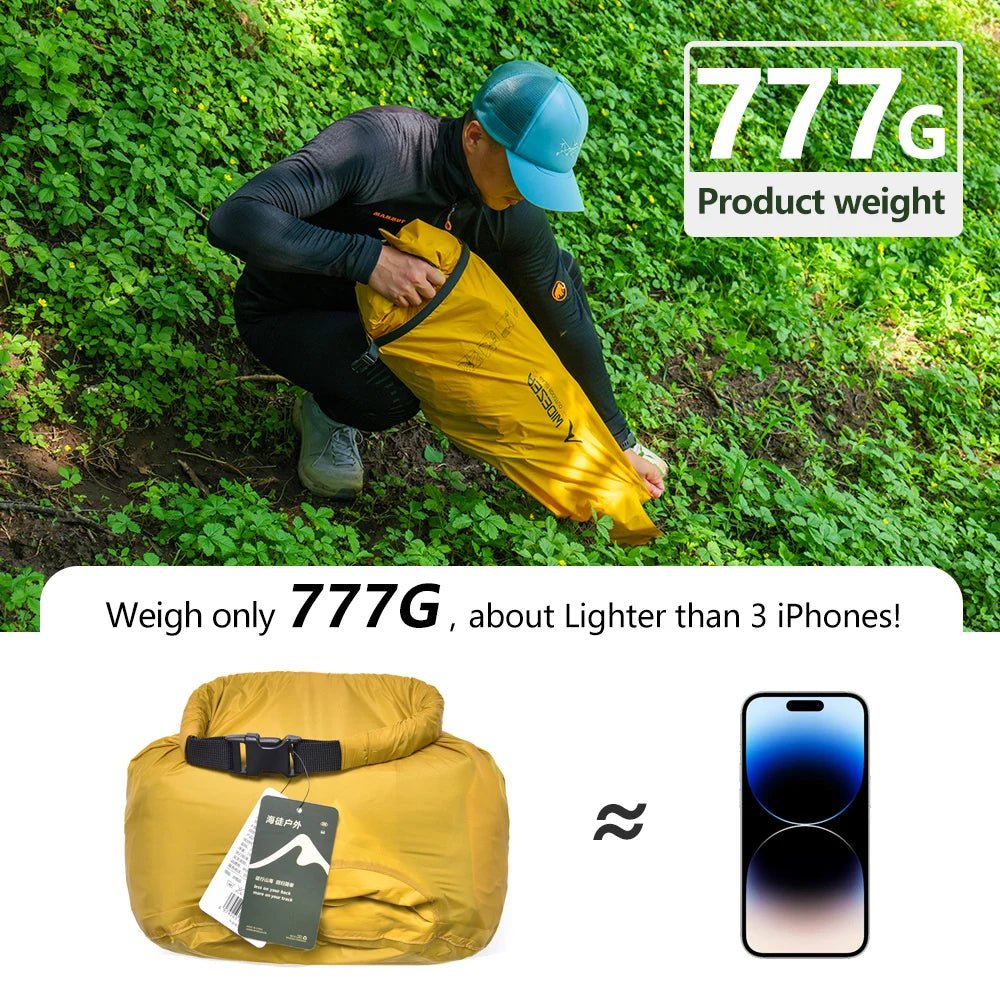 Matelas gonflable léger et confortable 10cm 770g R - Value 7.6 (4 saisons) "Widesea - AM01Y" - Planète Rando