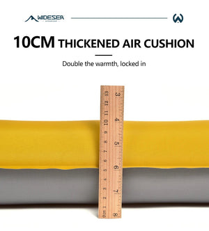 Matelas gonflable léger et confortable 10cm 770g R - Value 7.6 (4 saisons) "Widesea - AM01Y" - Planète Rando
