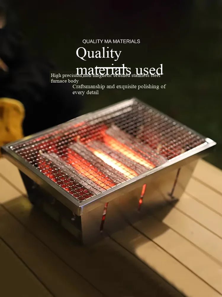 Mini - barbecue amovible en aluminium pour table IGT "YOUQI - LXTL" - Planète Rando