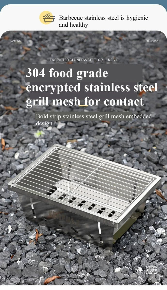 Mini - barbecue amovible en aluminium pour table IGT "YOUQI - LXTL" - Planète Rando