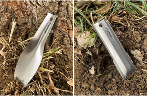 Mini - pelle de camping en titane ultralégère et portable "Tiartsan - Ta6703G" - Planète Rando