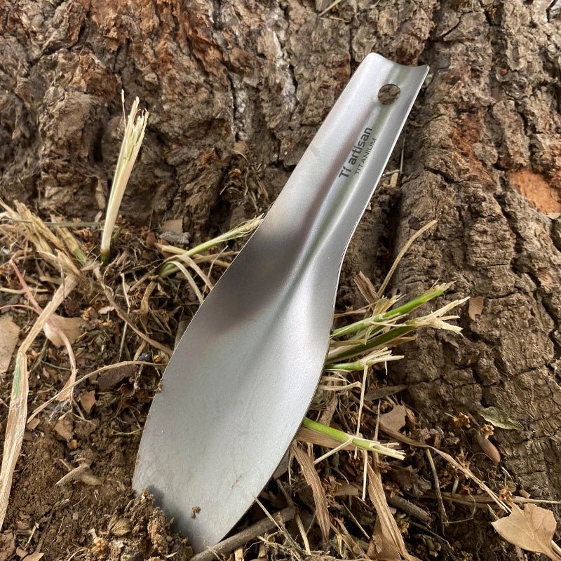 Mini - pelle de camping en titane ultralégère et portable "Tiartsan - Ta6703G" - Planète Rando