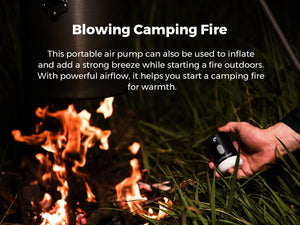 Mini - pompe à air / gonfleur portable 4 en 1 avec éclairage LED USB "FLEXTAILGEAR - Max Pump 2 Pro" - Planète Rando