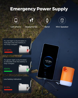 Mini - pompe à air / gonfleur portable 4 en 1 avec éclairage LED USB "FLEXTAILGEAR - Max Pump 2 Pro" - Planète Rando