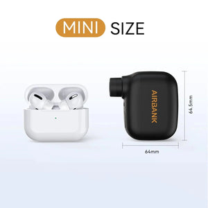 Mini pompe à vélo portable rechargeable 100 PSI 5V Type - C "AIRBANK - AS100" - Planète Rando