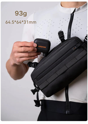 Mini pompe à vélo portable rechargeable 100 PSI 5V Type - C "AIRBANK - AS100" - Planète Rando