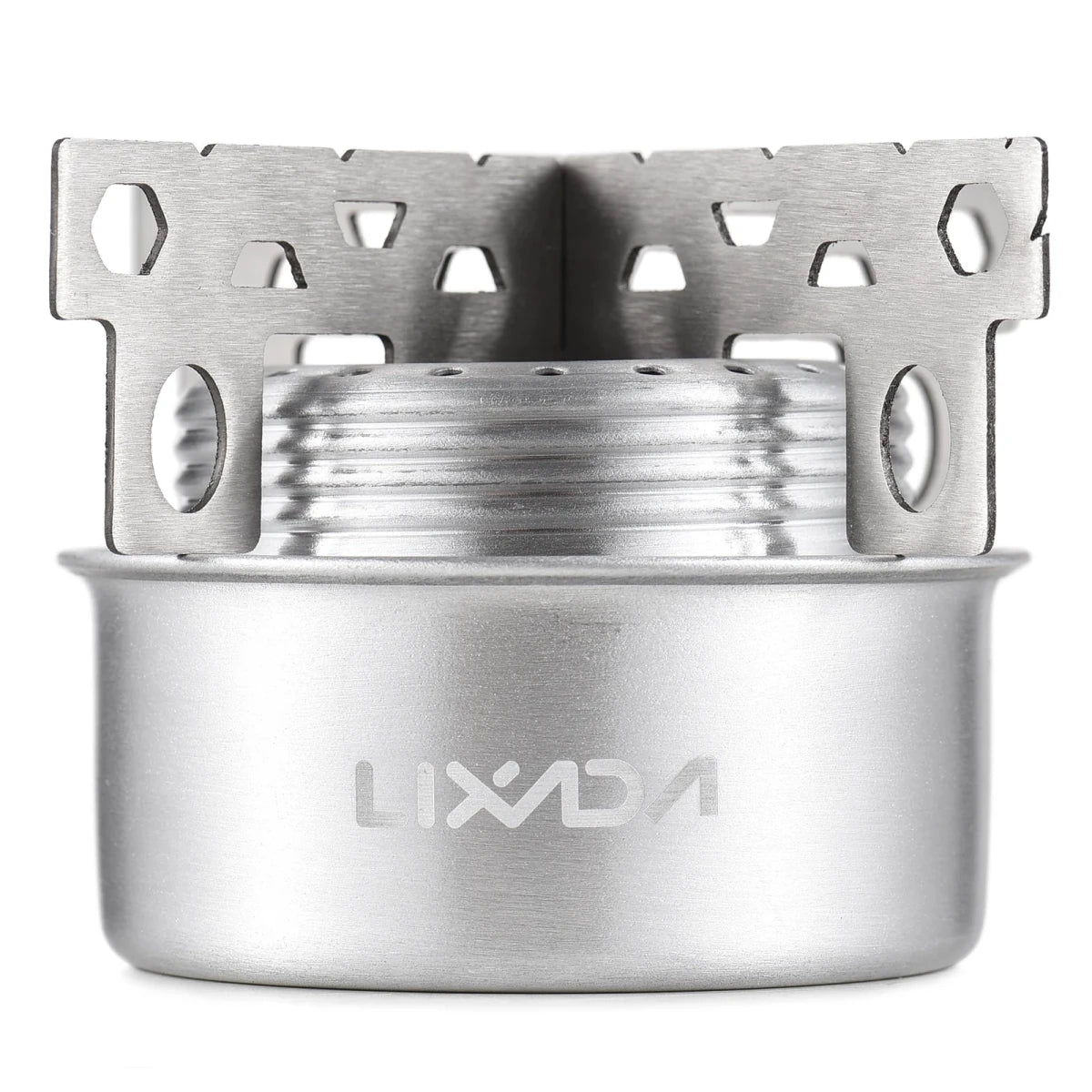 Mini réchaud à alcool d'extérieur en alliage d'aluminium avec couvercle "Lixada - ST025" - Planète Rando