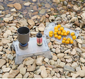 Mini table pliante ultralégère en polypropylène et plateau 97g " Isemount - Folding table pp" - Planète Rando