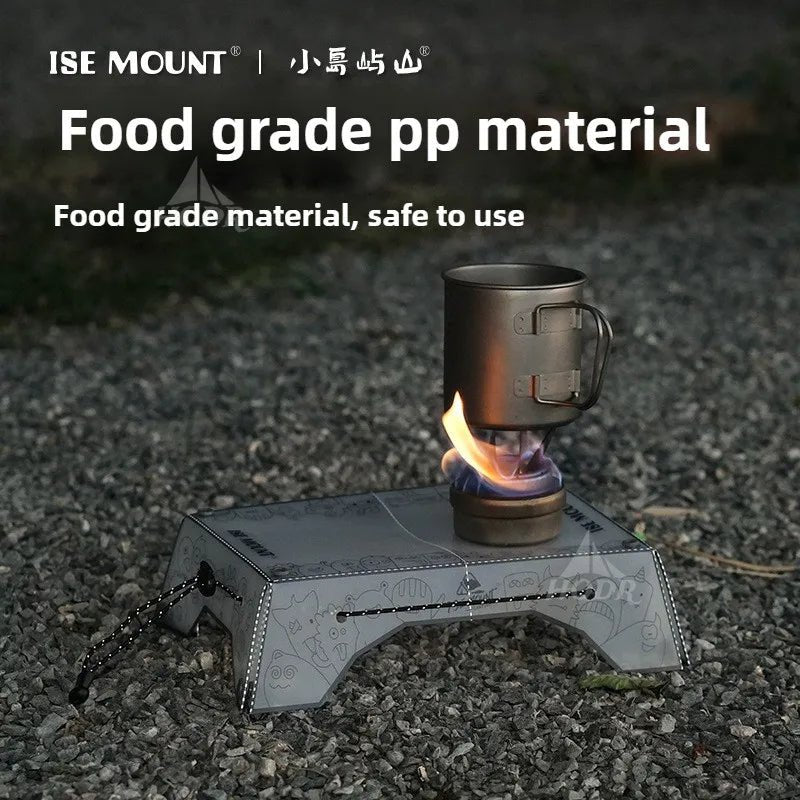 Mini table pliante ultralégère en polypropylène et plateau 97g " Isemount - Folding table pp" - Planète Rando