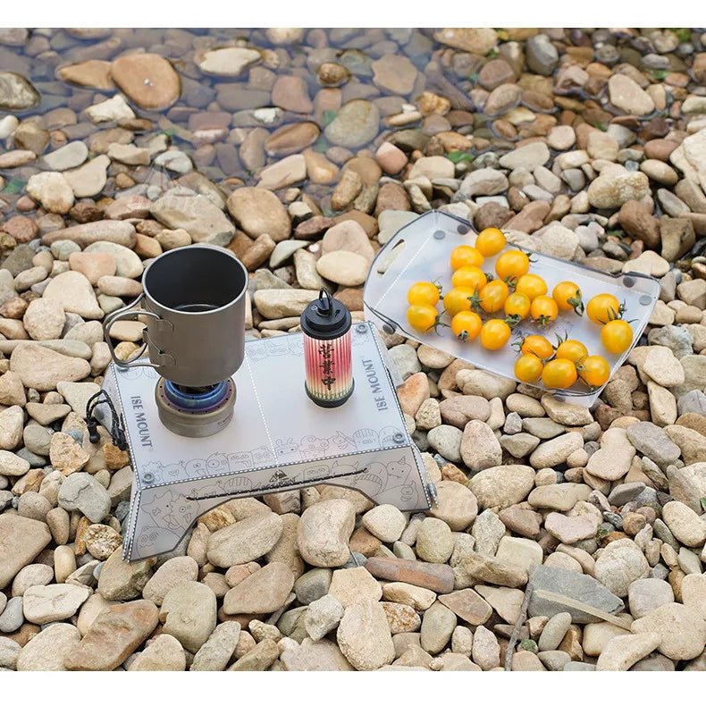 Mini table pliante ultralégère en polypropylène et plateau 97g " Isemount - Folding table pp" - Planète Rando