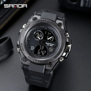 Montre à quartz & numérique étanche 30m pour le sport "SANDA - 739" - Planète Rando