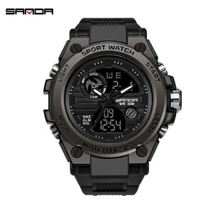 Montre à quartz & numérique étanche 30m pour le sport "SANDA - 739" - Planète Rando