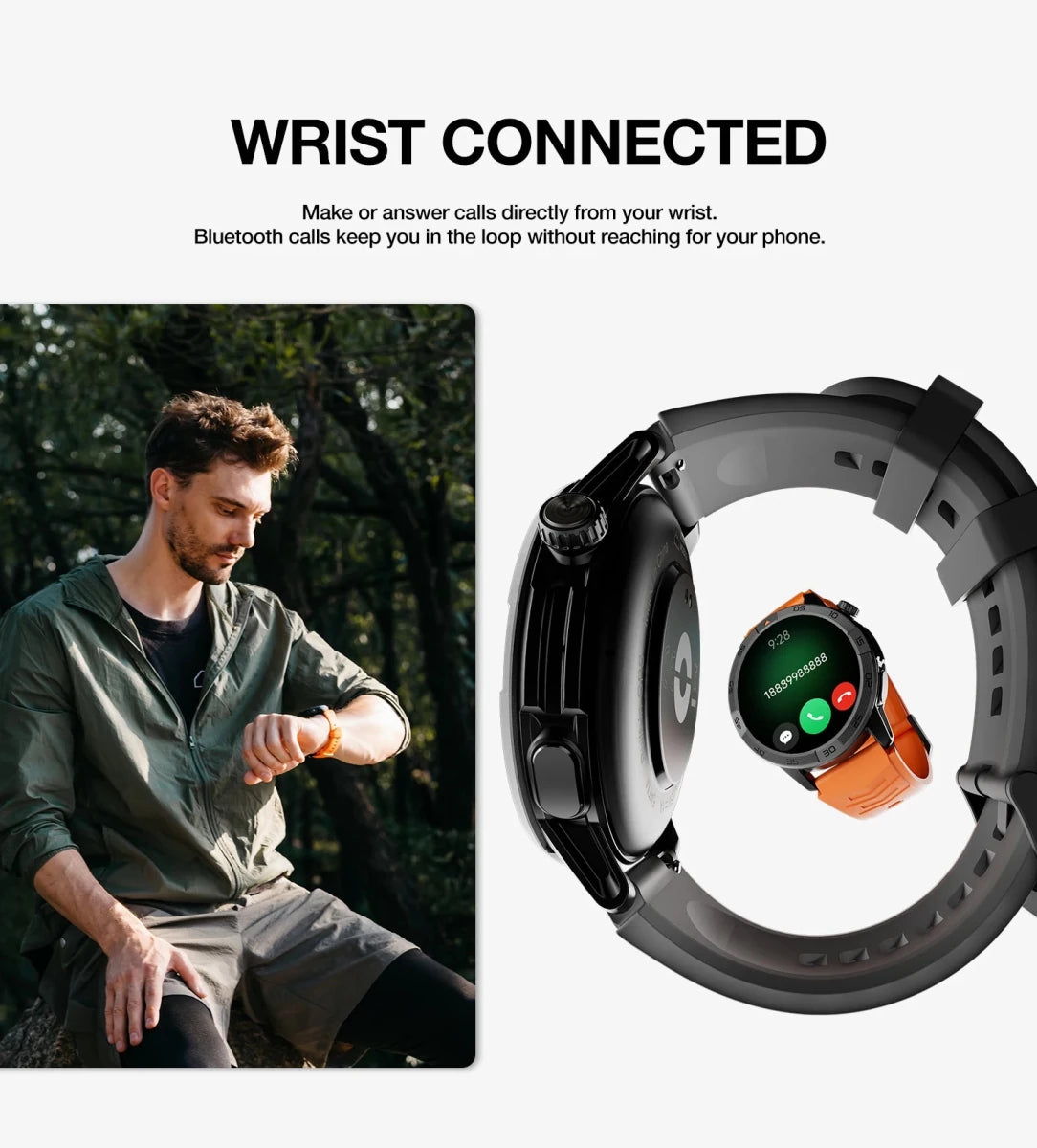 Montre GPS avec cartographie 5ATM IP68 Étanche 1.43 AMOLED "AGM - Legion Pro" - Planète Rando