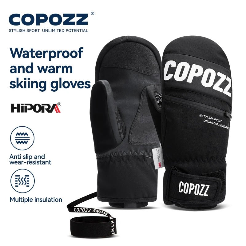 Moufles de ski / snowboard thermique avec 3M Thinsulate et technologie HIPORA "COPOZZ - HXST - 23600" - Planète Rando