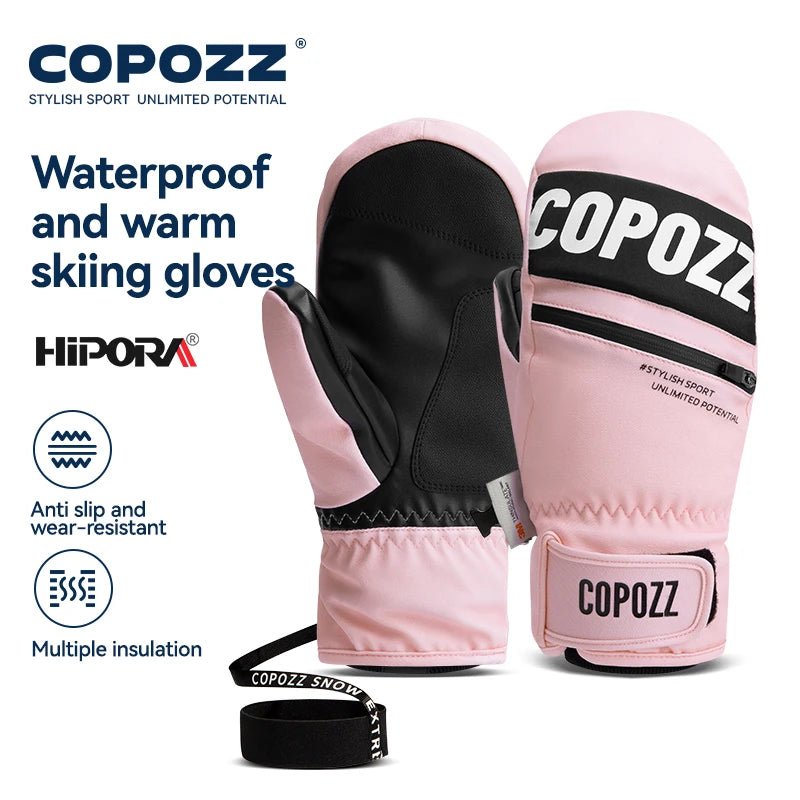 Moufles de ski / snowboard thermique avec 3M Thinsulate et technologie HIPORA "COPOZZ - HXST - 23600" - Planète Rando