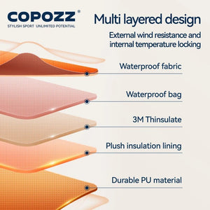 Moufles de ski / snowboard thermique avec 3M Thinsulate et technologie HIPORA "COPOZZ - HXST - 23600" - Planète Rando