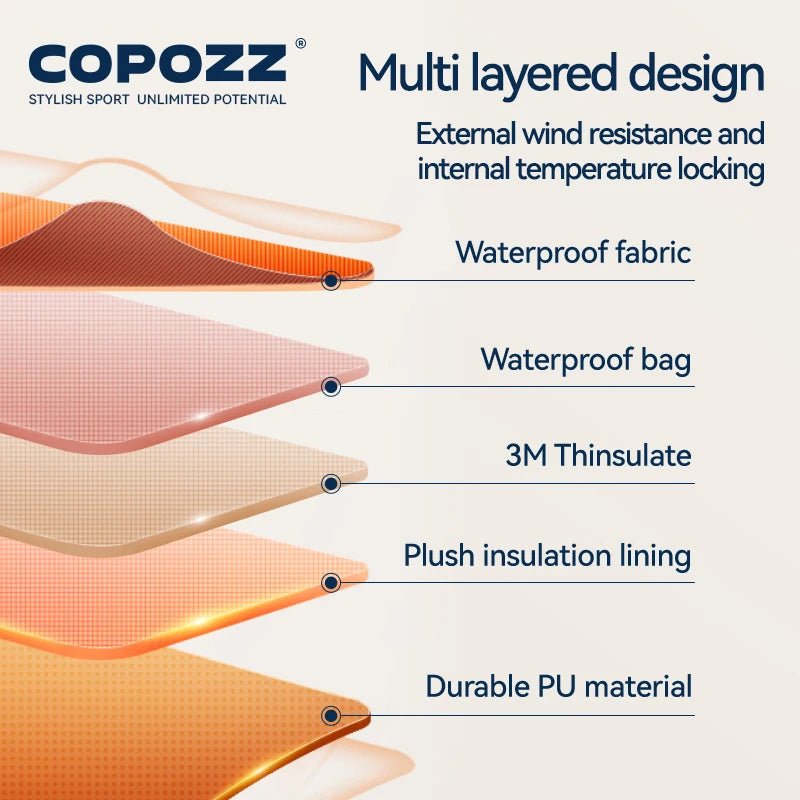 Moufles de ski / snowboard thermique avec 3M Thinsulate et technologie HIPORA "COPOZZ - HXST - 23600" - Planète Rando