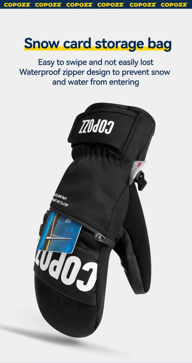 Moufles de ski / snowboard thermique avec 3M Thinsulate et technologie HIPORA "COPOZZ - HXST - 23600" - Planète Rando
