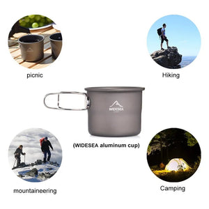 Mug / tasse de camping en aluminium pour café ou thé en extérieur "Widesea - WSCC - 105" - Planète Rando