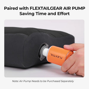 Oreiller gonflable ergonomique avec contour du cou 160g "FLEXTAILGEAR - Zero Pillow SE" - Planète Rando