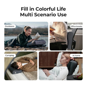 Oreiller gonflable ergonomique avec contour du cou 160g "FLEXTAILGEAR - Zero Pillow SE" - Planète Rando