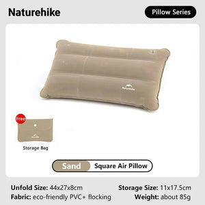 Oreiller gonflable ultra - léger, portable et pliable "Naturehike - NH18F018 - Z" - Planète Rando