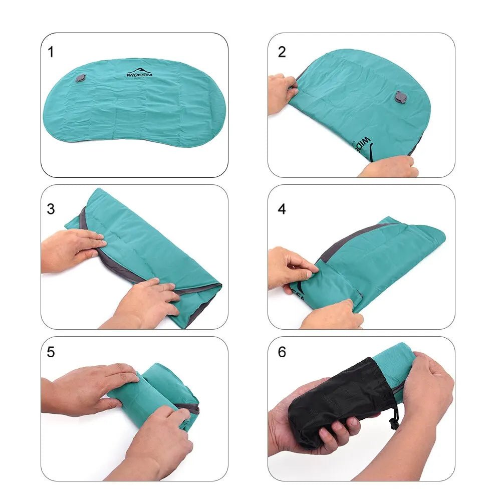 Oreiller gonflable ultraléger pour le camping et le bivouac "Widesea - WSCP - 001" - Planète Rando