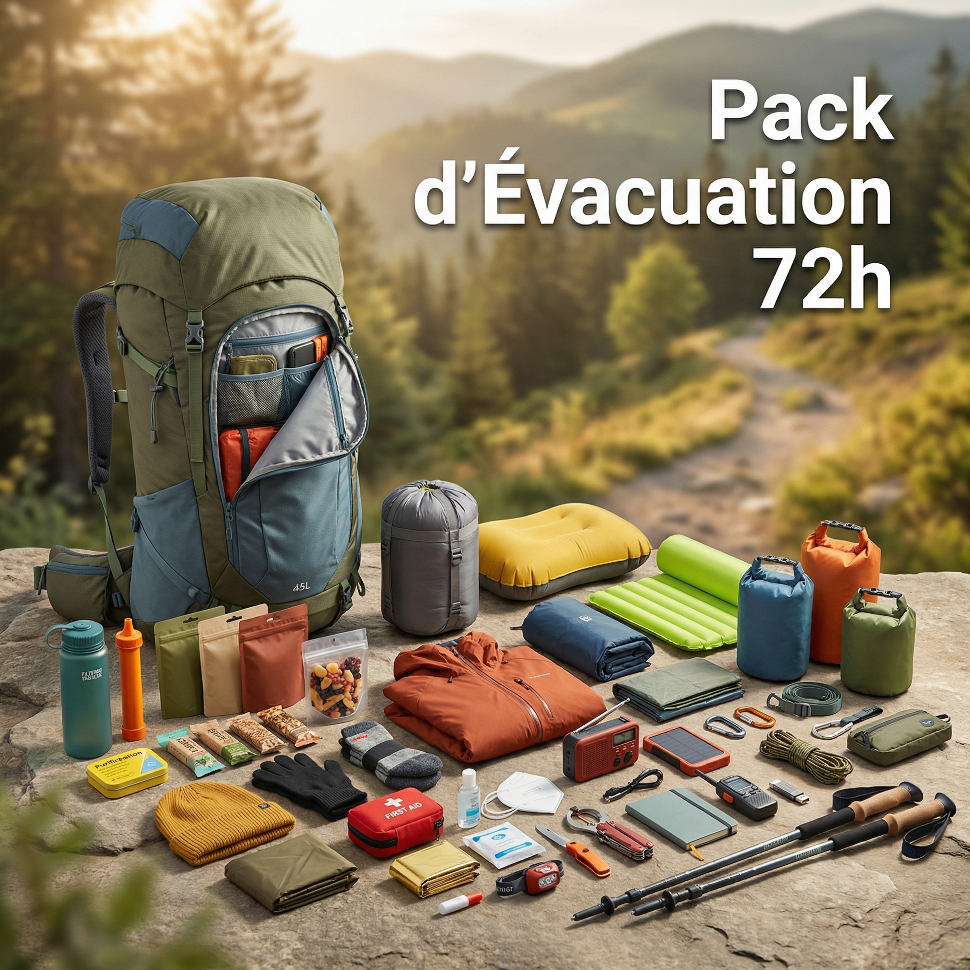 Pack d'évacuation "Planete Rando - B.O.B 72H"