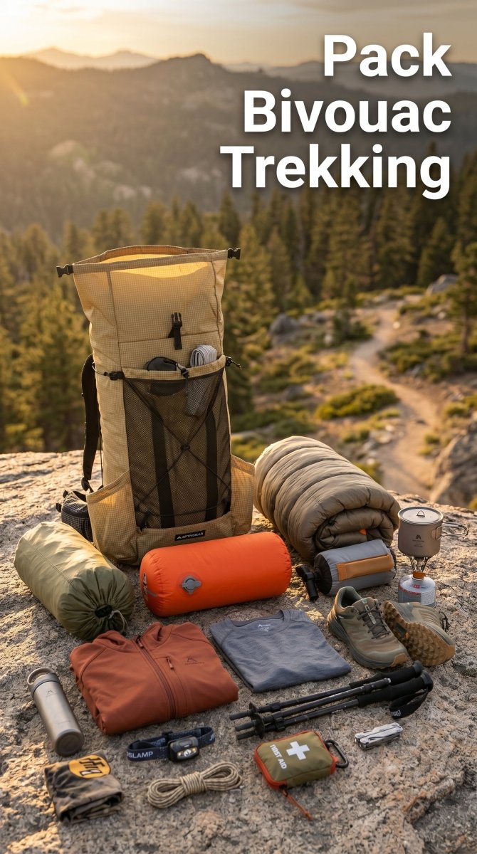 Pack trekking / randonnée homme ou femme "Planete Rando - Bivouac" - Planète Rando