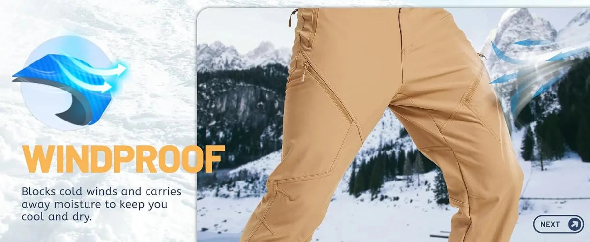 Pantalon cargo de randonnée hivernale pour homme "TACVASEN - PT4250" - Planète Rando