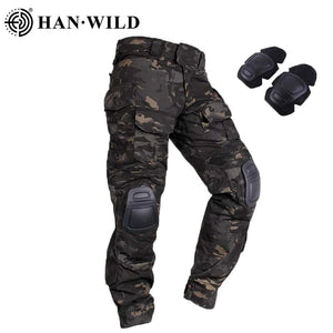 Pantalon de combat tactique avec genouillères "HAN WILD - G3" - Planète Rando