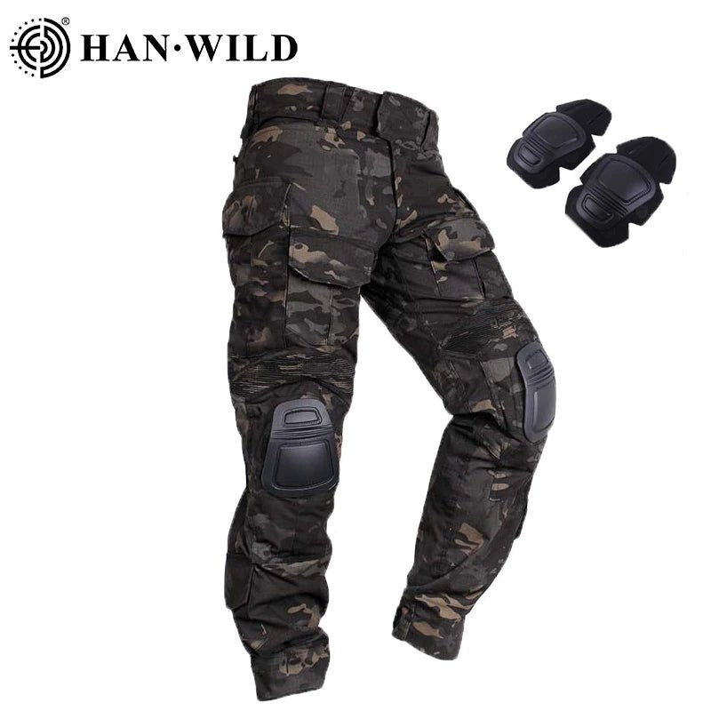 Pantalon de combat tactique avec genouillères "HAN WILD - G3" - Planète Rando