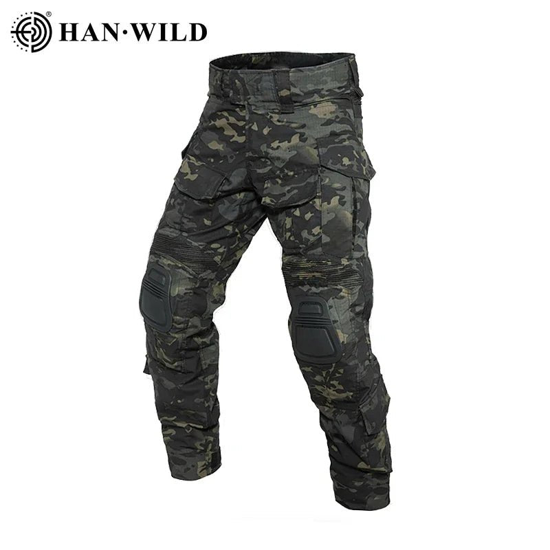 Pantalon de combat tactique avec genouillères "HAN WILD - G3" - Planète Rando