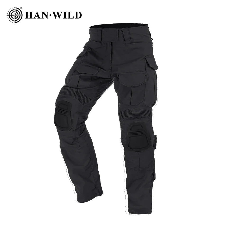 Pantalon de combat tactique avec genouillères "HAN WILD - G3" - Planète Rando