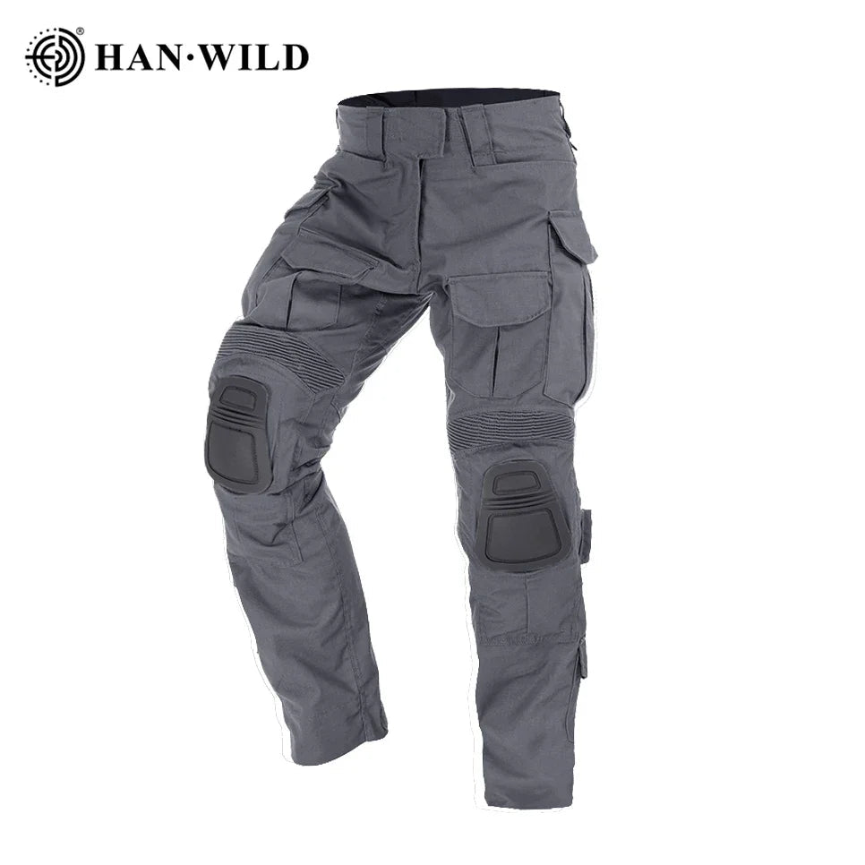 Pantalon de combat tactique avec genouillères "HAN WILD - G3" - Planète Rando