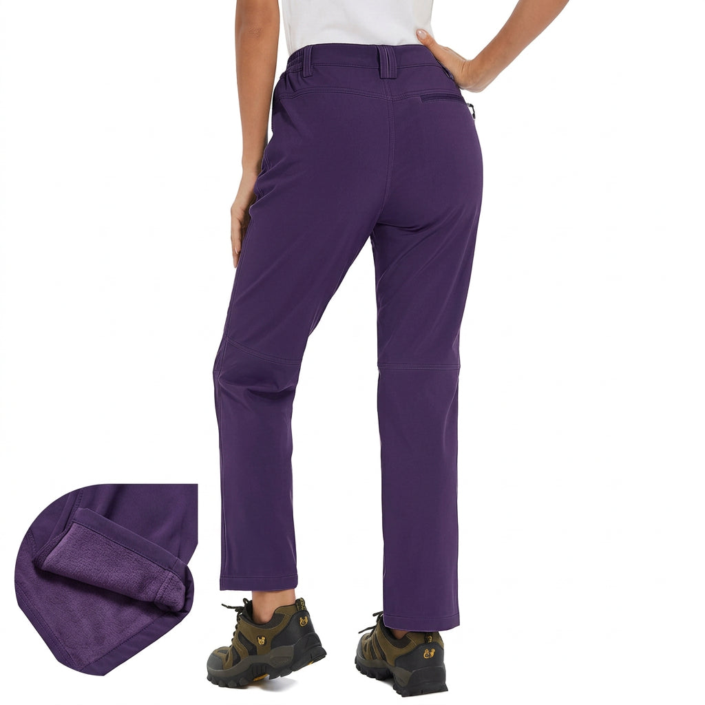 Pantalon de randonnée / alpnisime avec doublure polaire pour femme "TACVASEN - PT715" - Planète Rando