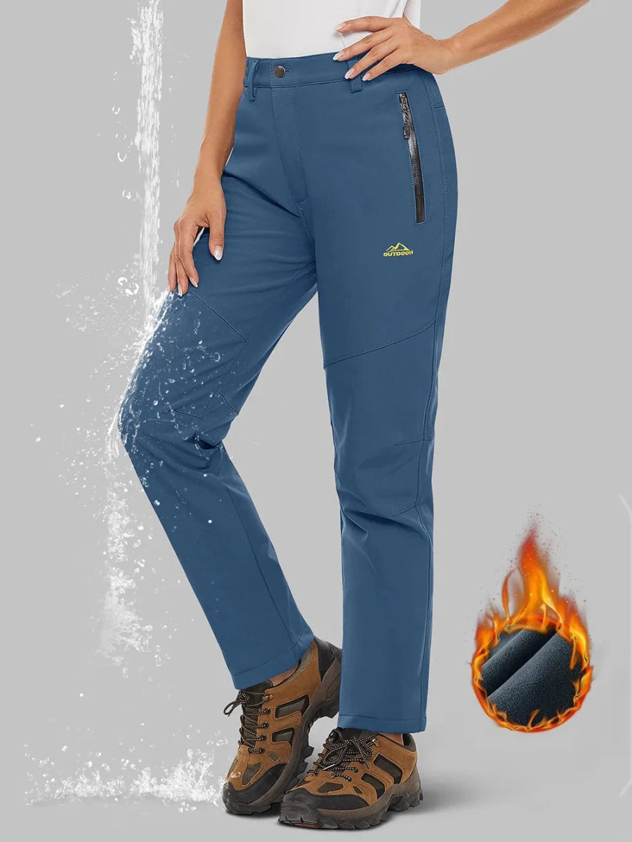 Pantalon de randonnée / alpnisime avec doublure polaire pour femme "TACVASEN - PT715" - Planète Rando