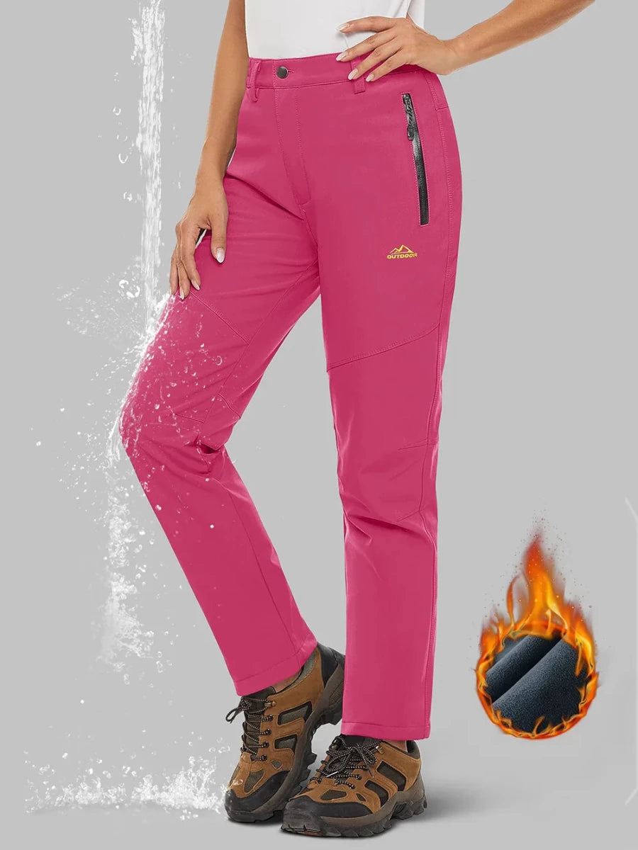Pantalon de randonnée / alpnisime avec doublure polaire pour femme "TACVASEN - PT715" - Planète Rando
