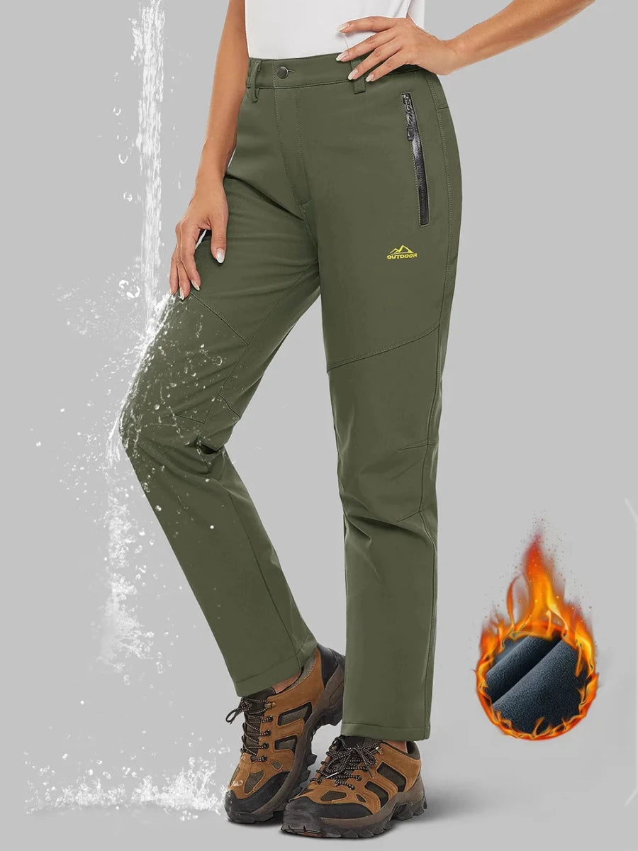Pantalon de randonnée / alpnisime avec doublure polaire pour femme "TACVASEN - PT715" - Planète Rando